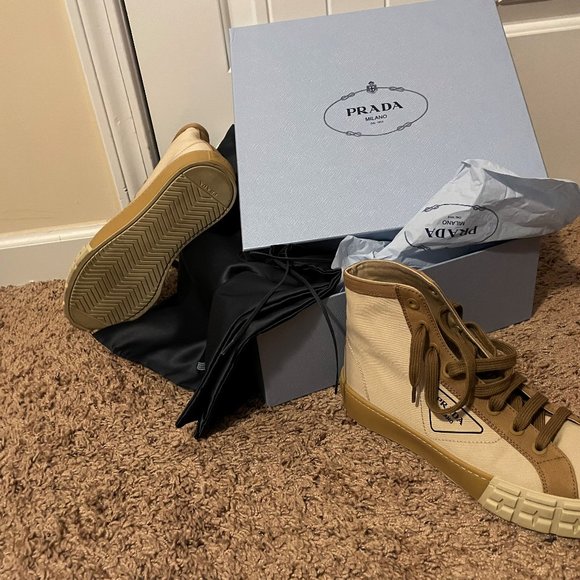 Prada Colorblock Canvas Sneakers - Picture 1 of 4